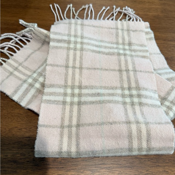 Burberry Pink Plaid Women's Scarf - Picture 4 of 5